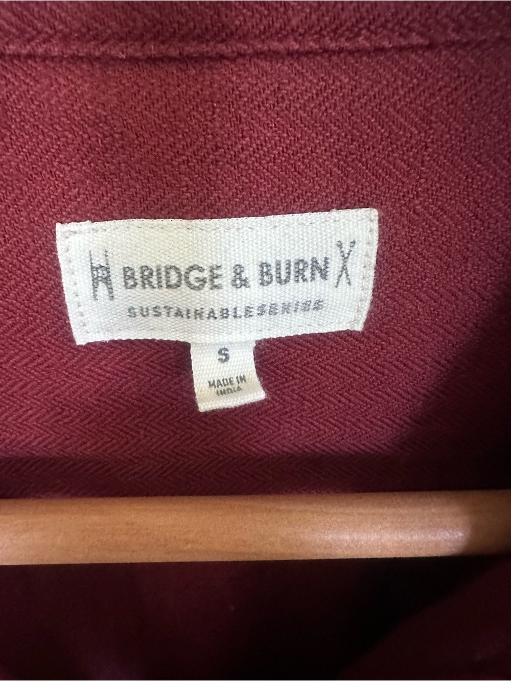 Bridge and Burn Amalia russet herringbone dress size S - Picture 5 of 6